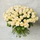 Букет из 51 белой розы