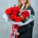Букет из 9 красных французских роз