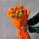 Букет из 15 оранжевых тюльпанов