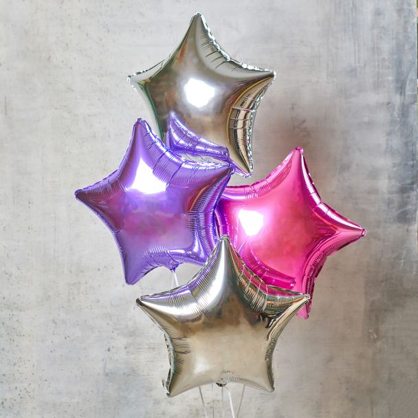Шар "звезда" фольгированный